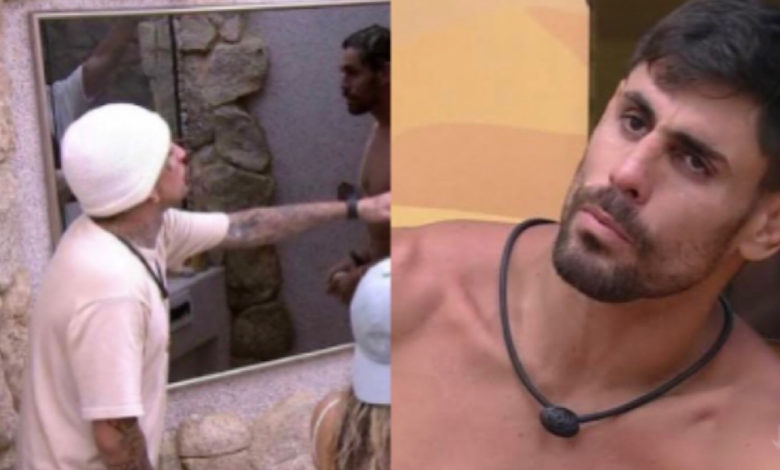 MC Guimê e Cara de Sapato se exaltam em discussão no banheiro do BBB 23