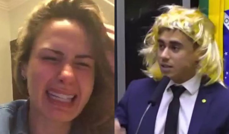 Vídeo mostra barraco entre Ana Paula Renault e deputado Nikolas Ferreira em avião