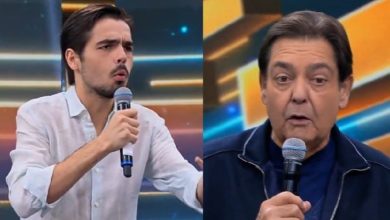 Faustão fica em choque com descoberta sobre a precoce paternidade de João Guilherme: ‘Você tem 19 anos!’