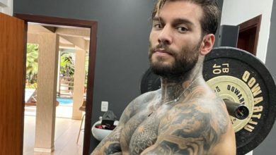 Lucas Lucco é flagrado com nome do funk após suposto affair gay