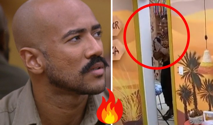 Fred Nicácio pega Ricardo no pulo ao ouvir conversa atrás da porta no BBB23: ‘Para ver ele mendigando’