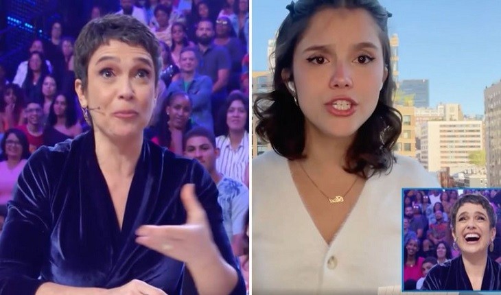 Domingão com Huck é interrompido para Sandra Annenberg receber notícia ‘urgente’ da filha