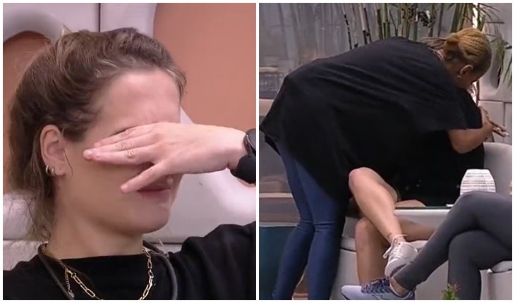 Sem aguentar ficar na casa do BBB23, Bruna precisa ser amparada pelas amigas: ‘Falta muito pouco’