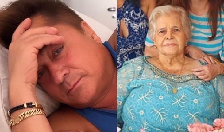 Leonardo surge abalado ao falar sobre a perda da mãe, dona Carmem: ‘Heroína’