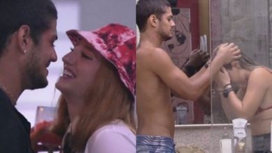 Bruna Griphao e Gabriel Santana surgem juntos na cama, foto repercute e atriz apaga o clique