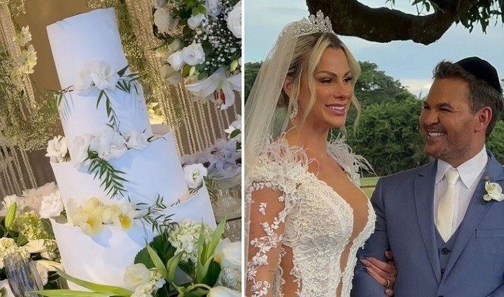 Eduardo Costa sobe ao altar em cerimônia regada a muito luxo; vestido da noiva é lindíssimo