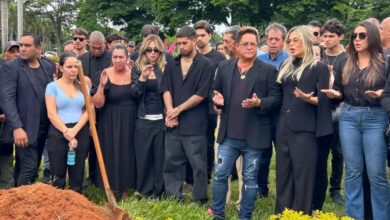 Mãe de Leonardo é sepultada no mesmo túmulo que Leandro