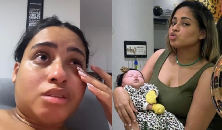 MC Loma se irrita com pergunta sobre paternidade da filha e dispara: ‘O pai é esse aqui, ó’