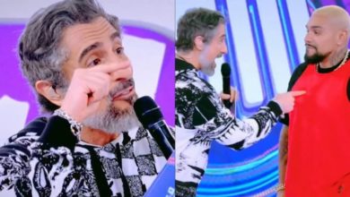 Marcos Mion presta homenagem a Naldo, e público acusa o apresentador de ‘passar pano’ para agressor