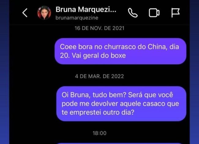 Bruna Marquezine ignora colega do elenco de Mulheres apaixonadas