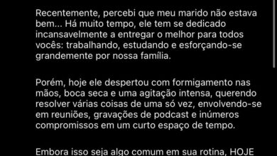 Apresentador Yudi Tamashiro precisa ser internado às pressas após passar mal; esposa se manifesta