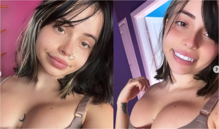 Influenciadora mostra fotos de como ficou o silicone que ela colocou a pedido dos fãs