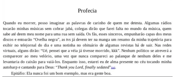 Em autobiografia, Rita Lee deixou uma ‘profecia’ sobre as reações à sua morte