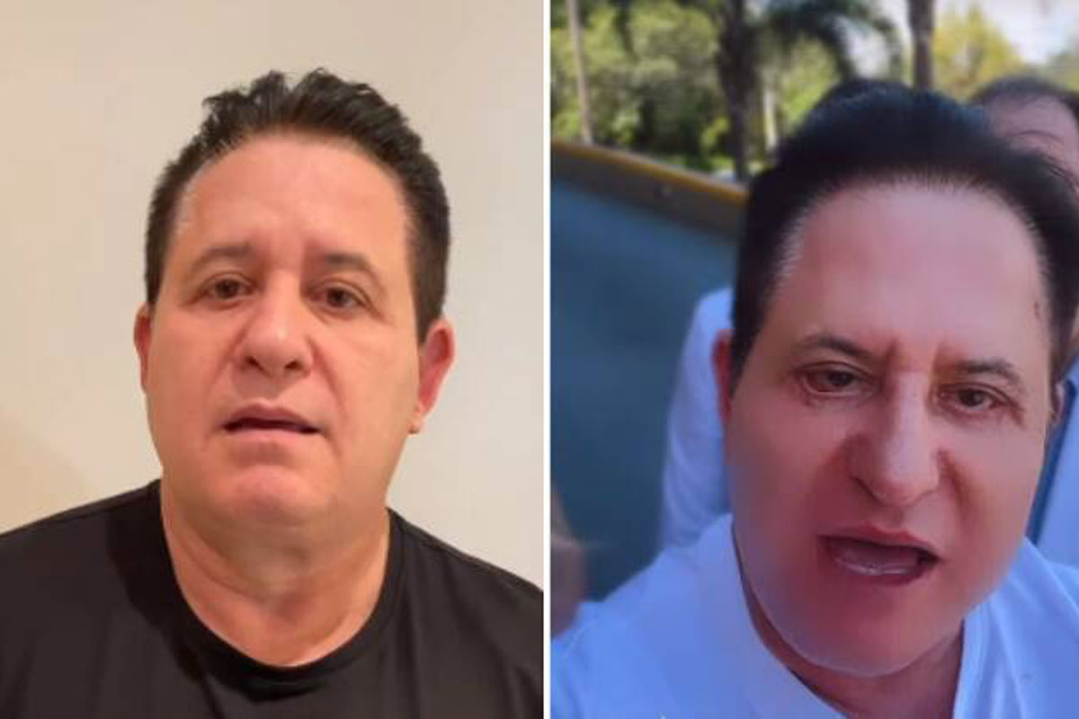 (Cantor Marrone antes e depois da plástica | Foto: Instagram)