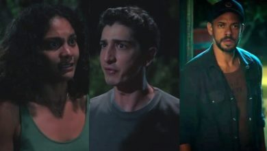 Terra e Paixão: Aline e Daniel testemunham cena de filme de terror, e Jonatas entra no meio