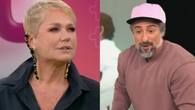 No Caldeirão, Marcos Mion não perde tempo e zoa Xuxa dizendo o que pensa: ‘figurante’