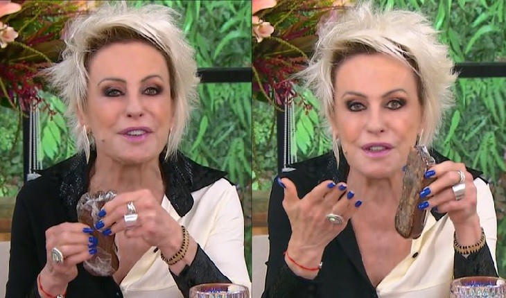 Ana Maria Braga ganha presente de entrevistada, não gosta e diz tudo o que pensa ao vivo: ‘duro que nem pau’