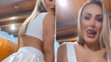 Andressa Urach posta vídeo sensual, chama fãs para boate e gera revolta: ‘Tá amarrado’