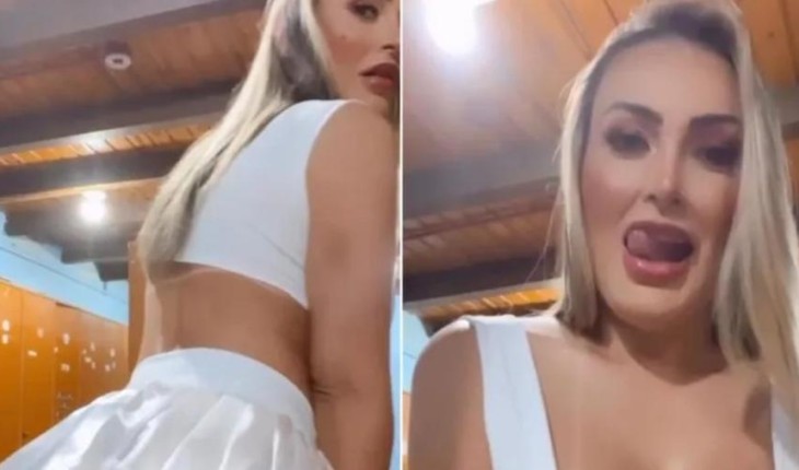 Andressa Urach posta vídeo sensual, chama fãs para boate e gera revolta: ‘Tá amarrado’