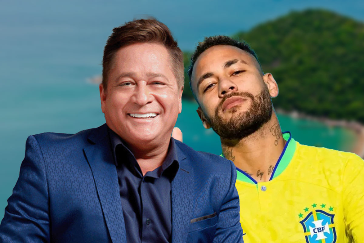 Leonardo recebe as chaves de apartamento luxuoso e vira oficialmente vizinho de Neymar (Foto: Arte Movimento Country)