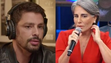 Glória Pires rebate Cauã Reymond após ouvir dele que sua técnica como atriz é fraca: ‘Quer me dar umas aulas?’