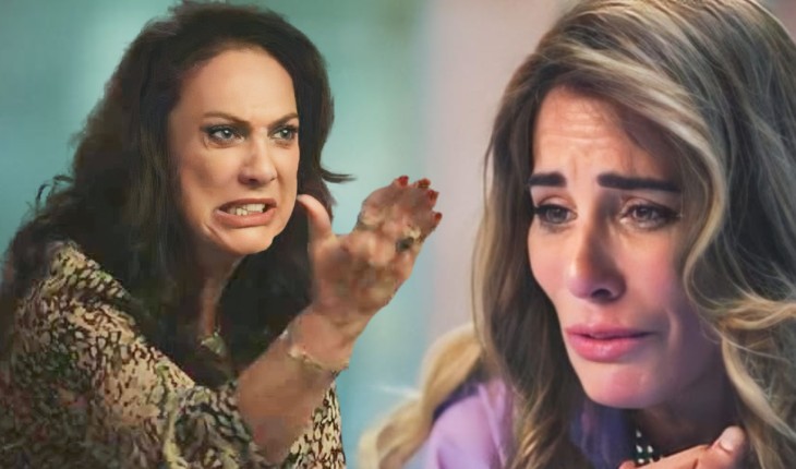 Terra e Paixão: além de ter seu casamento anulado, Irene é humilhada por Agatha com um tapa no rosto