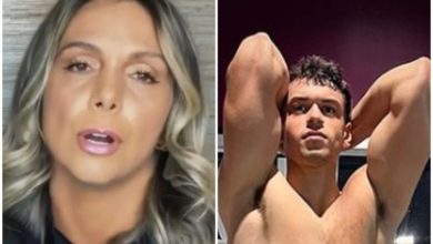 Carla Perez abre o verbo ao ver filho exibindo músculos nas redes sociais e comentário não passa batido