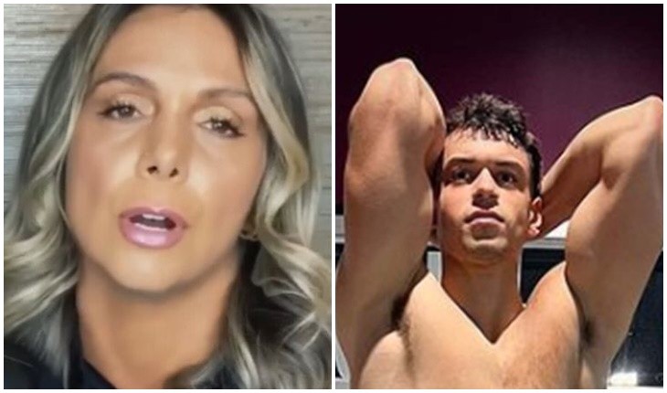 Carla Perez abre o verbo ao ver filho exibindo músculos nas redes sociais e comentário não passa batido