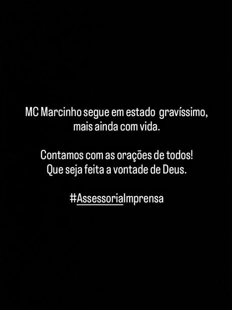 Assessoria nega morte de MC Marcinho