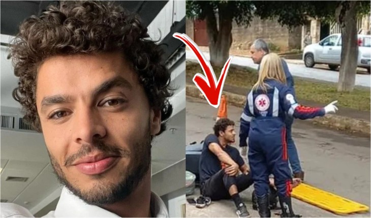 Ator da novela Vai na Fé sofre acidente de moto e ainda é atropelado por carro; ele está internado