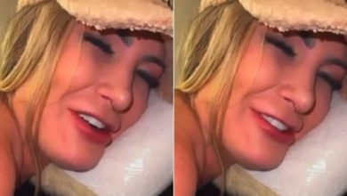 Andressa Urach faz caras e bocas ao fazer tatuagem íntima; o vídeo viralizou nas redes sociais: ‘faz o Pix’