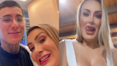 Filho de Andressa Urach grava vídeo da mãe tendo relações com mulher: ‘Que delícia’