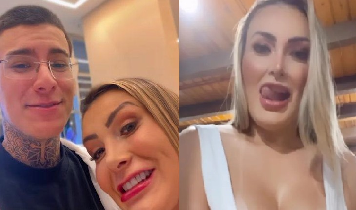 Filho de Andressa Urach grava vídeo da mãe tendo relações com mulher: ‘Que delícia’