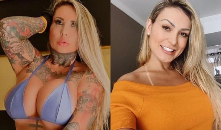 Andressa Urach e Sabrina Boing Boing surgem vestidas de freira e geram polêmica: ‘Pegou pesado’