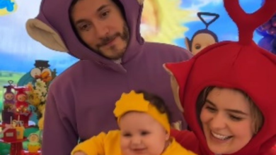 Herdeira de Viih Tube e Eliezer vira o ‘sol’ dos Teletubbies em seu mesversário