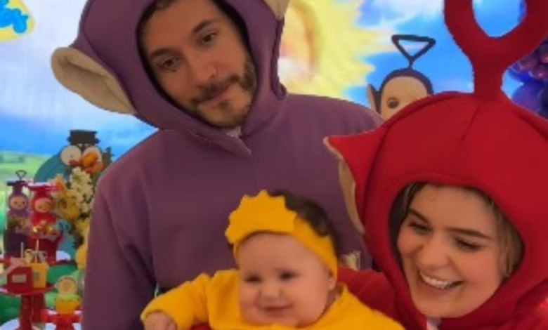 Herdeira de Viih Tube e Eliezer vira o ‘sol’ dos Teletubbies em seu mesversário