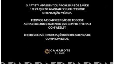 Wesley Safadão suspende sua agenda de shows por tempo indeterminado e preocupa fãs; ‘problema de saúde’