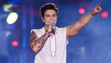 Luan Santana salva cinegrafista de cair do palco em show