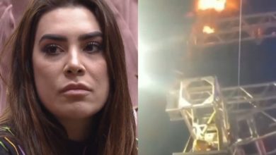 Momento de horror: Incêndio no palco de Naiara Azevedo causa alarde