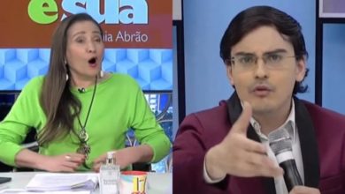 Dudu Camargo acusa Sonia Abrão de ter mantido caso amoroso com colega da RedeTV!: ‘você sabia disso?’