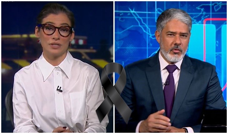 Luto no Jornal Nacional: Bonner e Renata fecham a semana com a notícia mais triste que poderia ser dada