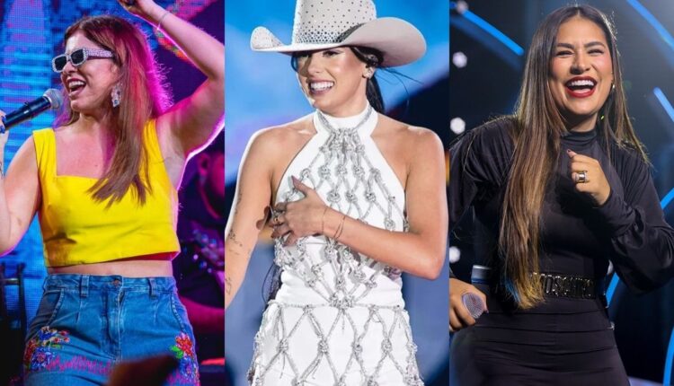 Ana Castela, Marília Mendonça e mais: as artistas femininas mais ouvidas de 2023 (Foto: Arte Movimento Country)