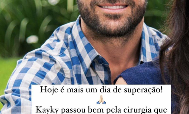 Após cirurgia delicada, esposa de Kayky Brito se pronuncia e expõe resultado do procedimento