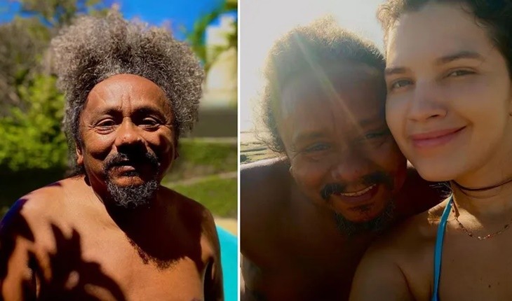 Aos 59 anos, Chico César surge em clima de romance com nova namorada 31 anos mais jovem