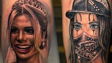 Tatuagem de MC Guimê que cobriu rosto de Lexa não custou nada para o artista