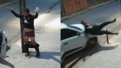 Em 1 hora, homem é assaltado duas vezes, atropelado e deixado em situação constrangedora em Fortaleza; vídeo