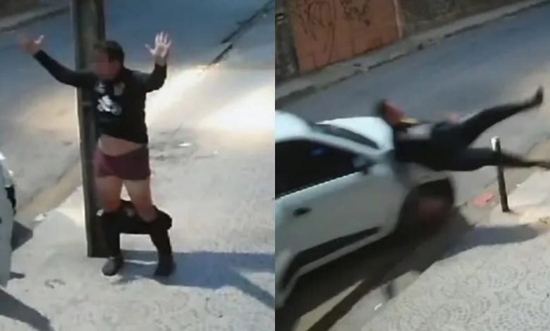 Em 1 hora, homem é assaltado duas vezes, atropelado e deixado em situação constrangedora em Fortaleza; vídeo