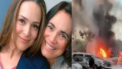 Atriz Gabriela Duarte, filha de Regina, está em situação complicada em Israel e escondida em bunker: ‘Preciso sair daqui’