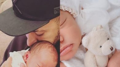 Neymar Jr explode o fofurômetro ao postar novas fotos da filha recém-nascida: ‘Muito linda’