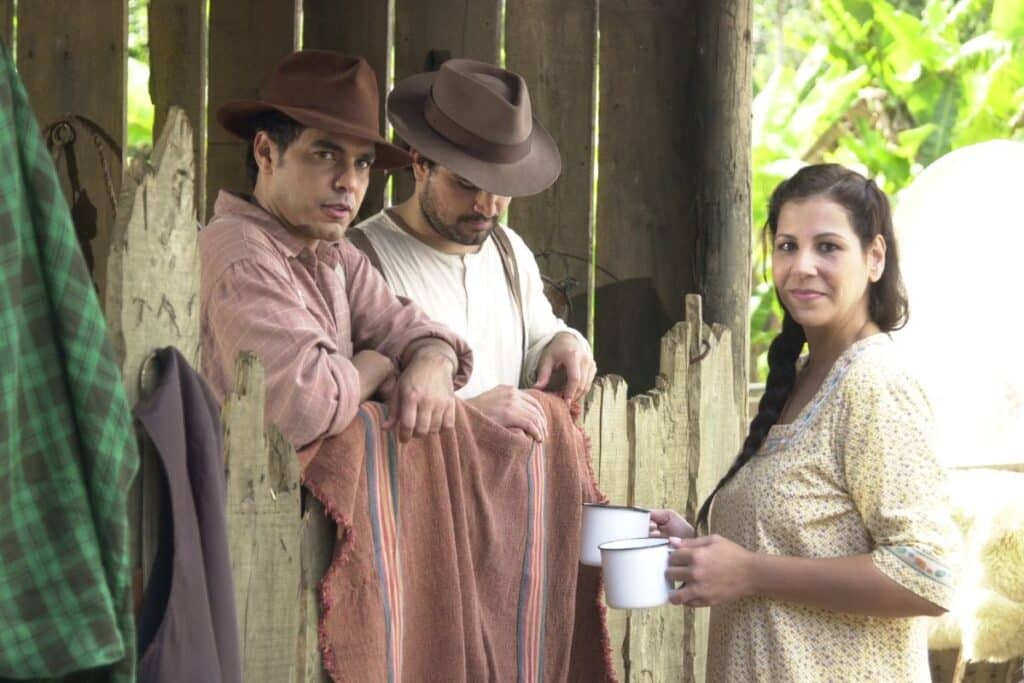 Zezé Di Camargo e Luciano em Chocolate Com Pimenta. (Foto: Reprodução/ Globo)